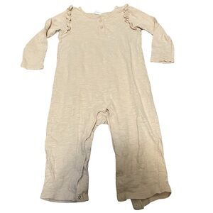 4/$20 Old Navy 18-24 month Romper Tan Cotton Soft Toddler Baby Girl 🛑